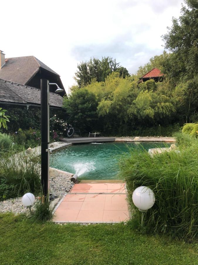 Haus Mit Sauna Und Privatem Badeteich In Anif Bei Salzburg Exterior foto